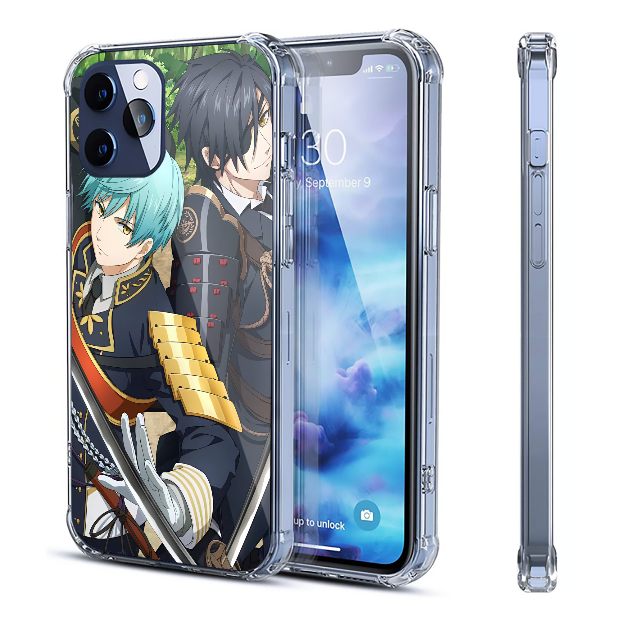 （画像用） 刀剣乱舞 Touken Ranbu 【iPhone 12シリーズ対応】透明スマホケース（クリアソフトケース）